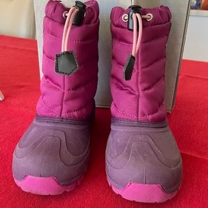 Zella Kids' Water Resistant Winter Boot Burgandy